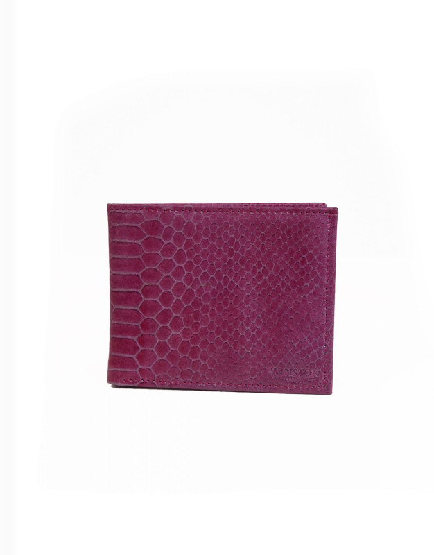 Wallet: Purple Snake Print