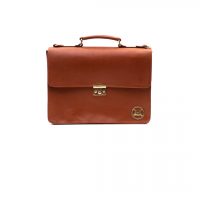 Satchel Work Case: Light Tan