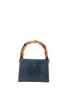 The Naya Bag: Pine Green Crocodile Print