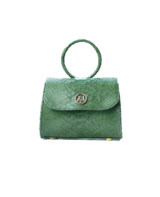 Monaco Micro: Lime Green Snake Print