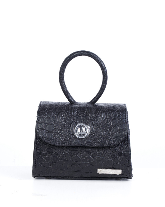 Monaco Micro: Limited Edition Black Crocodile Print