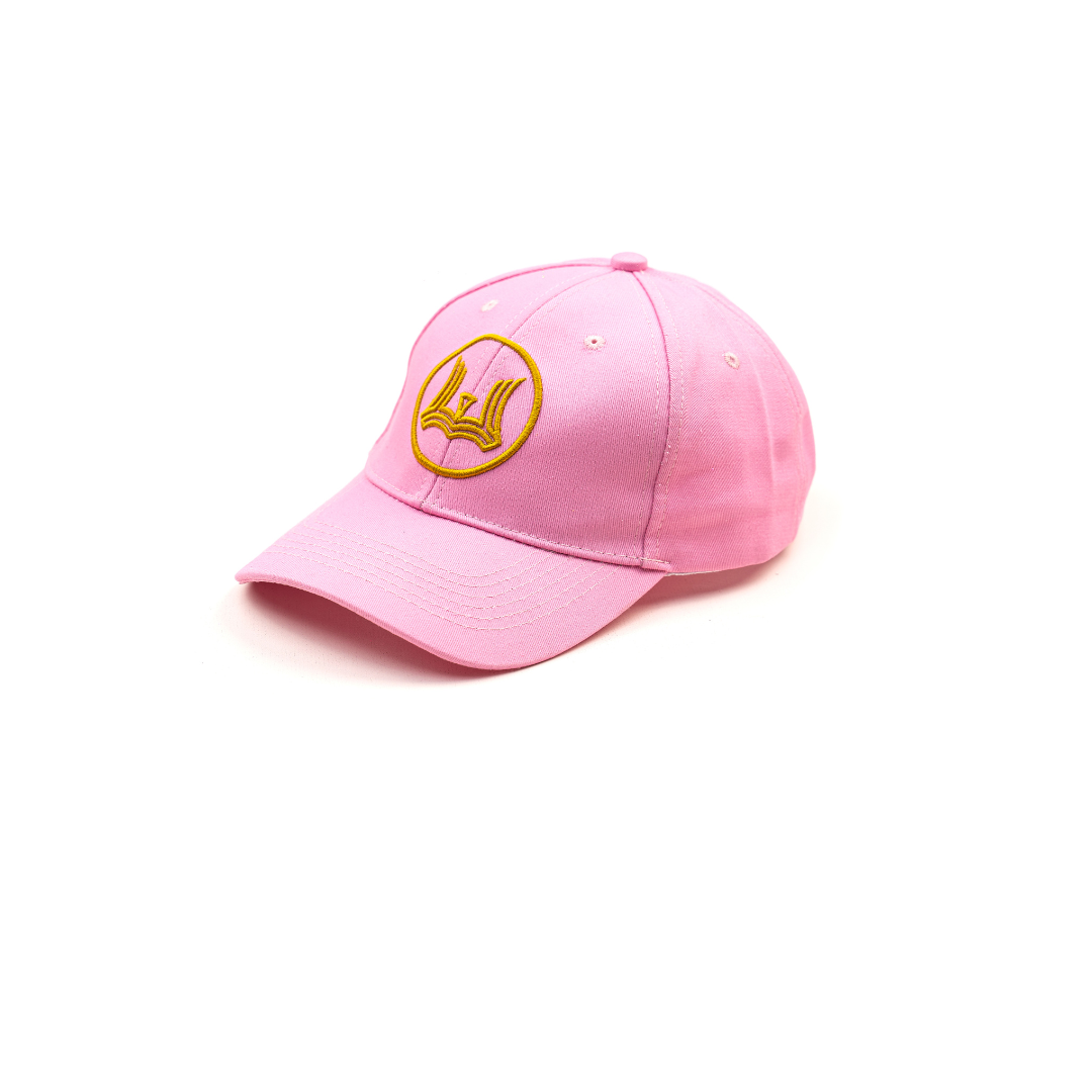 Classic Baseball Cap: Baby Pink W Logo