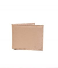 Wallet: Beige Saffiano Print