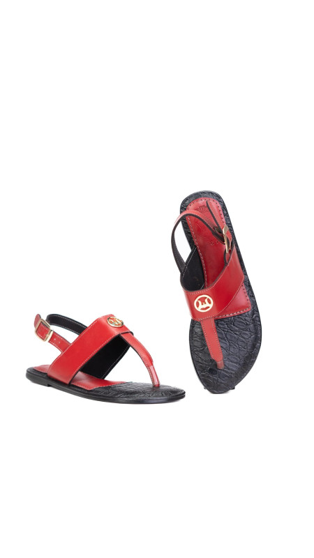 Ruby Sandals: Red