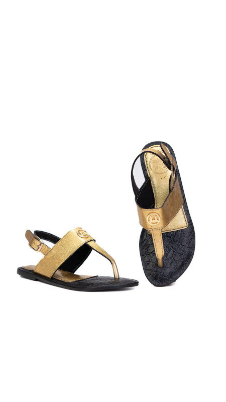 Ruby Sandals: Gold