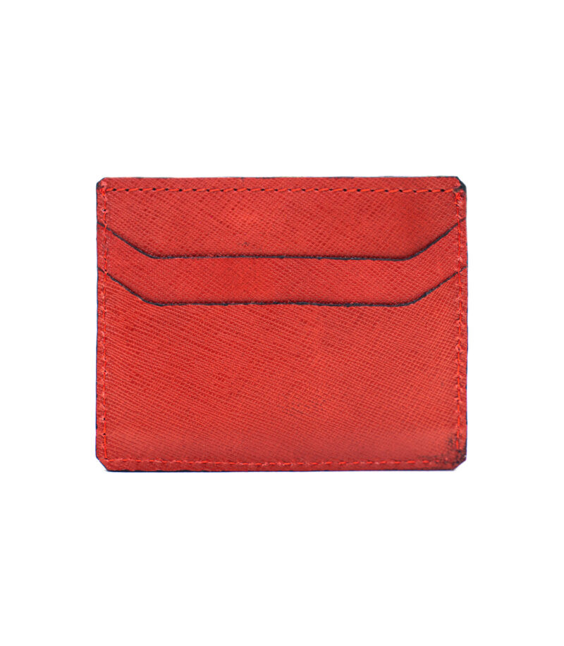 Cardholder: Red Saffiano Print