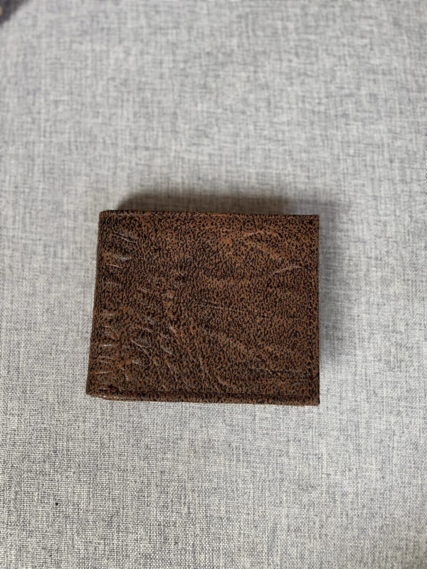 Wallet: Mud Brown Crocodile Print